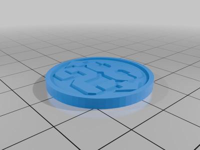 28mm tabletop button