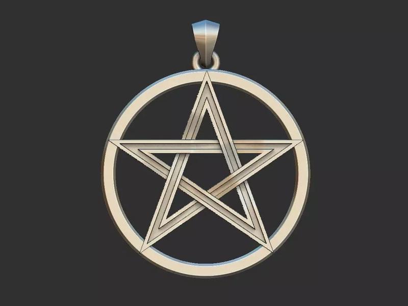 Channeled Pentagram medal