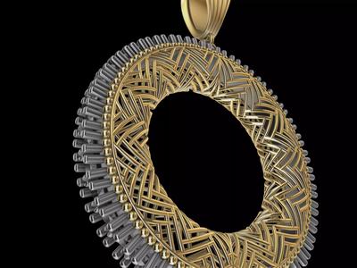Contemporary Diamond Jali Pendant