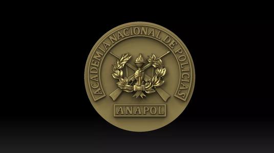 3D LOGO OF THE BOLIVIAN NATIONAL POLICE ACADEMY