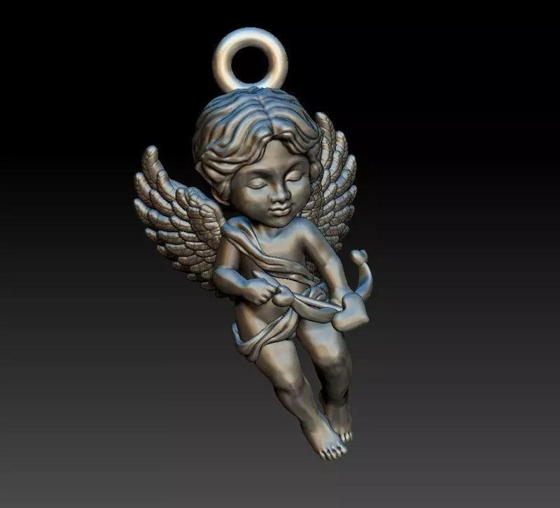 cupid angel  pendant 3D print model