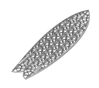 Fish 5.4" Surfboard : @Dzjiefoils design !