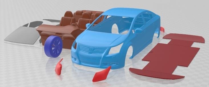 Toyota Avensis 2009 Printable Car