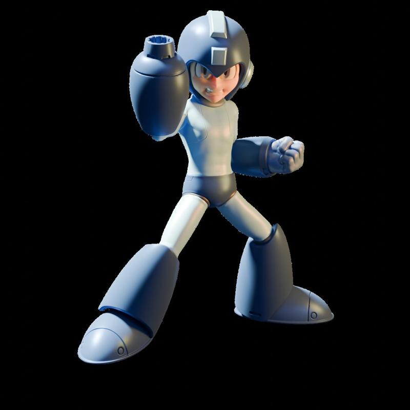 Mega Man 11-Inspired statue
