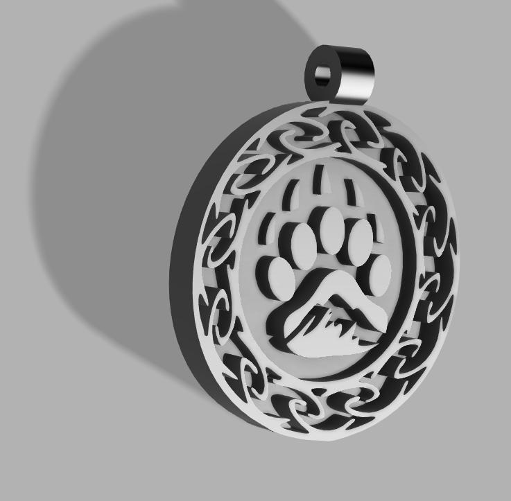 Mountain Bear Paw Necklace