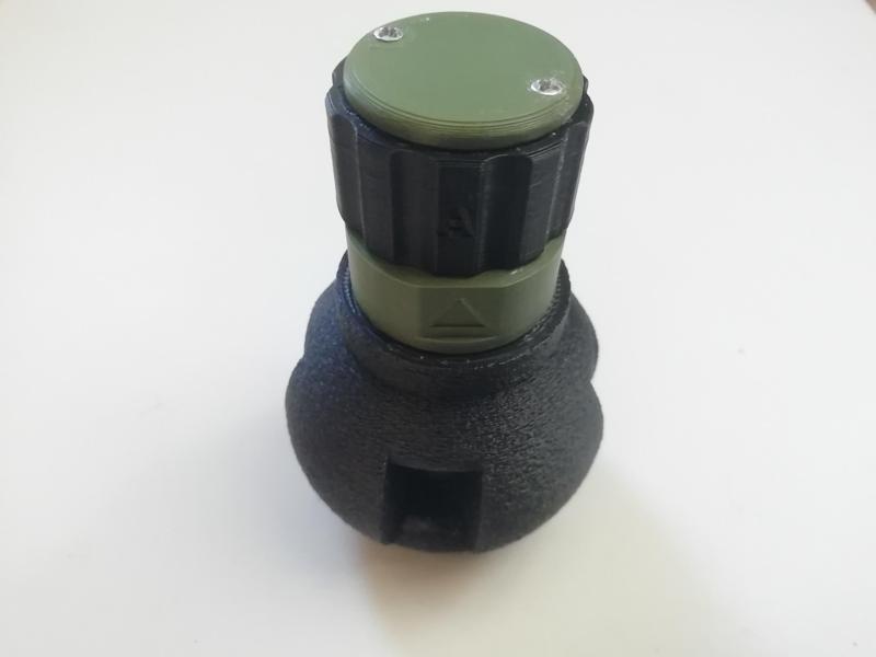 Quick Deploy Twist Head Fuze For Airsoft Meteorite Impact Grenade