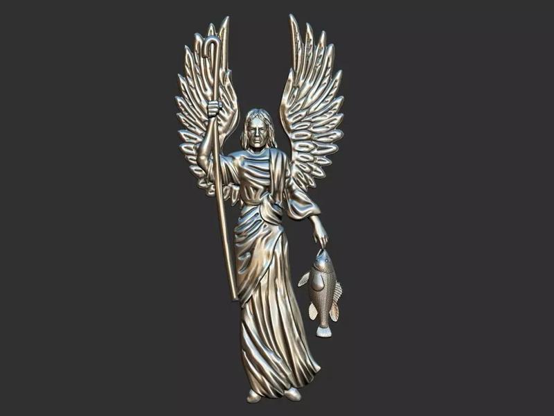 Archangel Raphael Sao Rafael Arcanjo relief