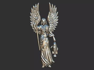 Archangel Raphael Sao Rafael Arcanjo relief