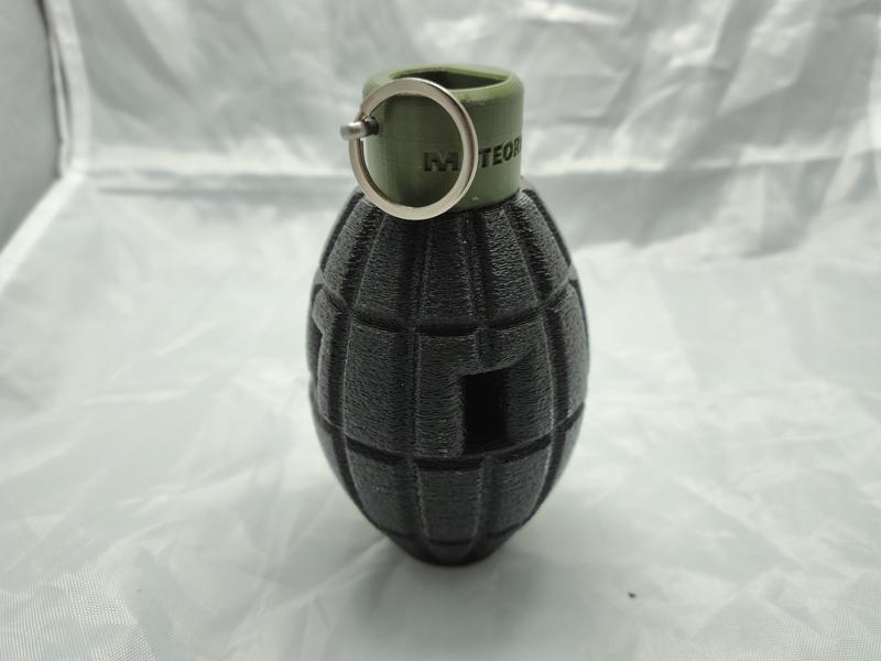 Mills Bomb Airsoft Grenade Impact Cap Grenade Low Profile Fuze Sound Grenade "Meteorite" Reusable Airsoft Grenade