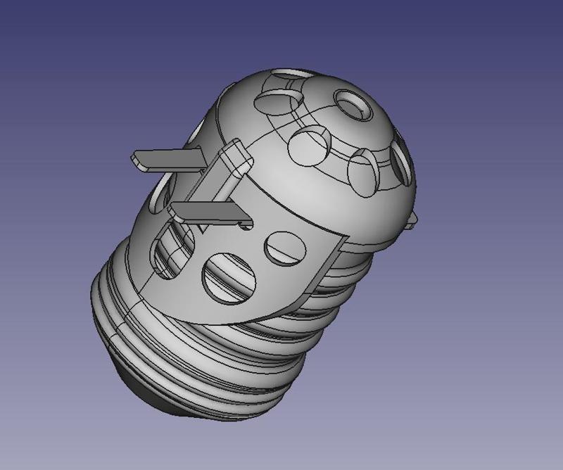Breda Mod. 35 Red Devil Grenade - 1:1 Reenactment Model