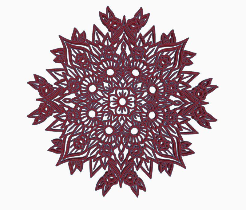 Mandala coaster soap dish wall art