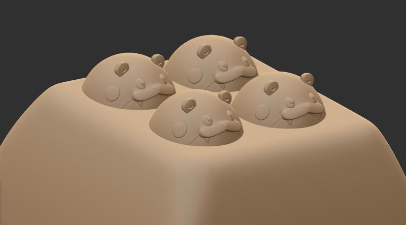 Spheal KEYCAP | POKEMON FANART