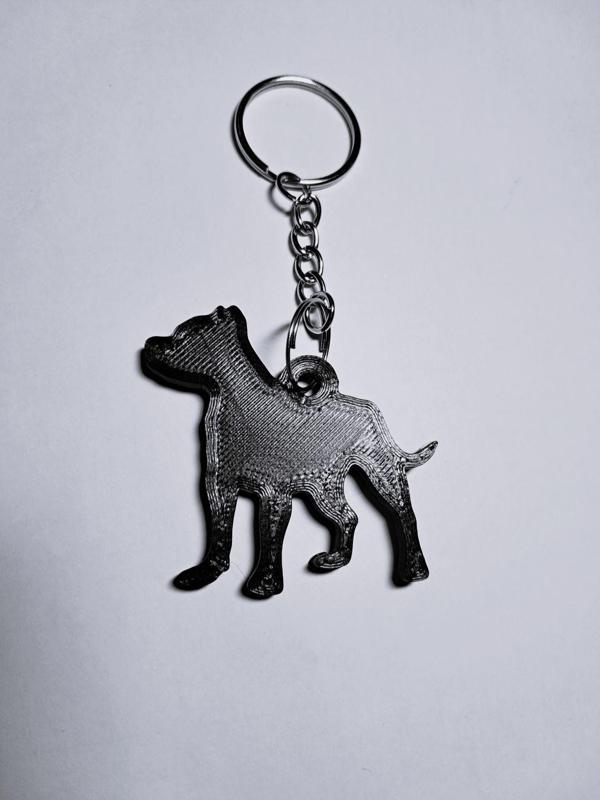 Pitbull keychain