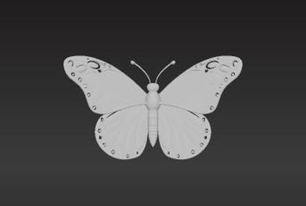 12cm Wingspan Flexible Butterfly Toy – Educational & Decorative 3D Printable