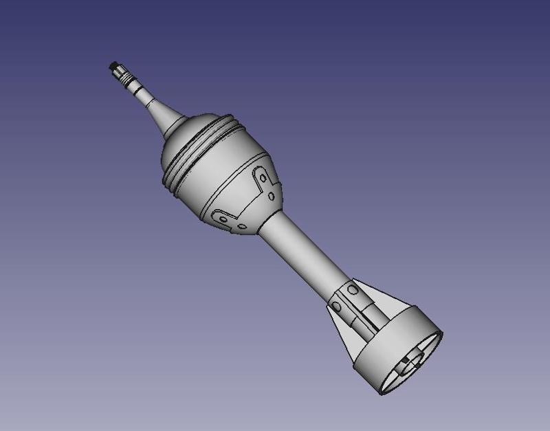British WW2 PIAT AT Shell Replica 1:1 Reenactment Model