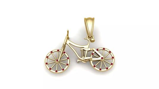 bicycle inspired pendant model