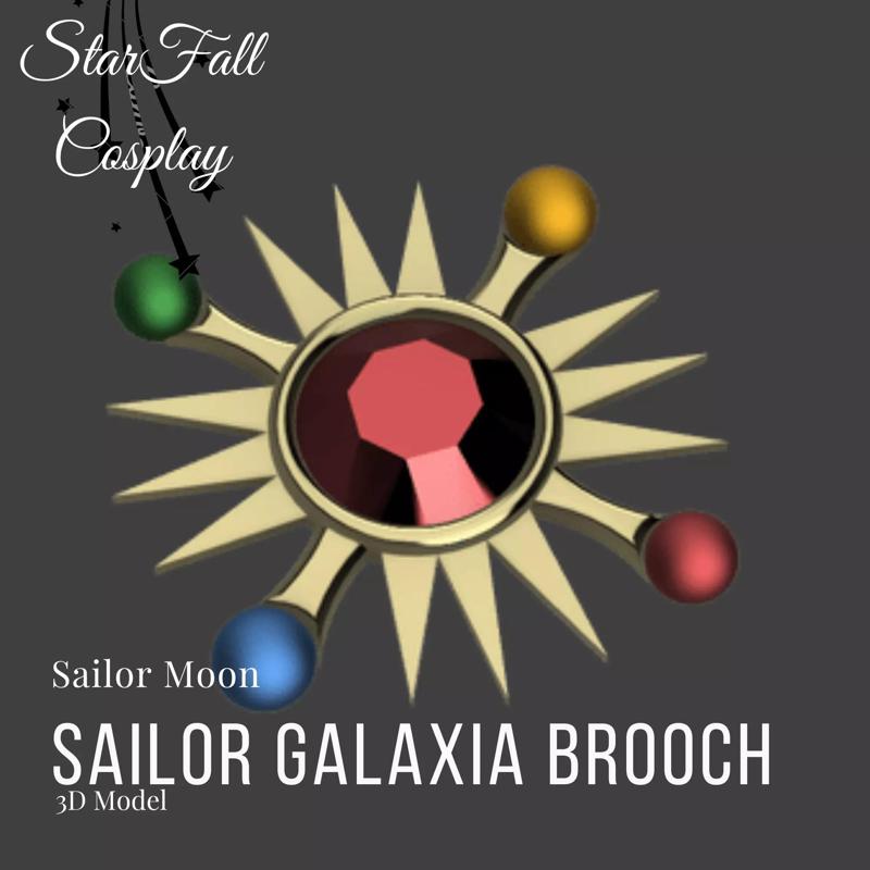 Sailor Galaxia Broach 3D Model
