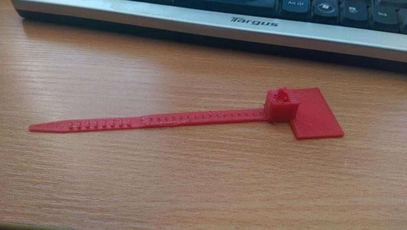 Customizable cable tie with label