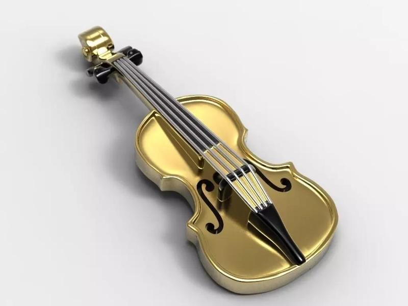 Necklace violin 3d printable music jewelry pendant 3dm stl file
