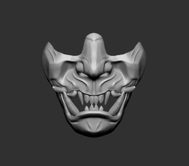 samurai mask 3D print model