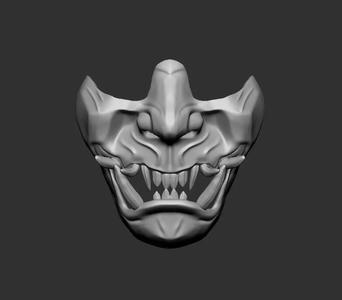 samurai mask 3D print model