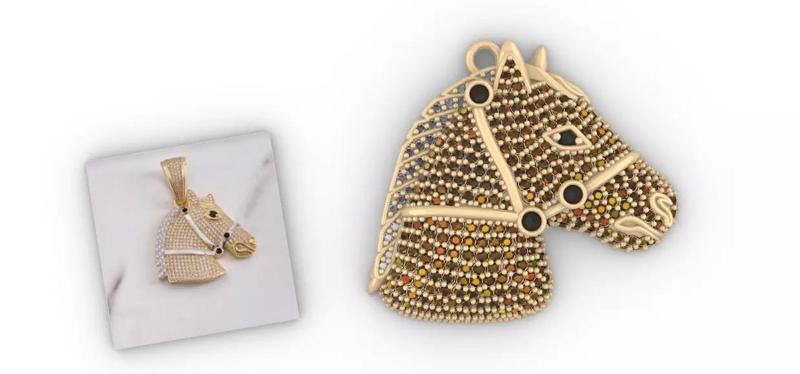 dijes- Colgante caballo -v-