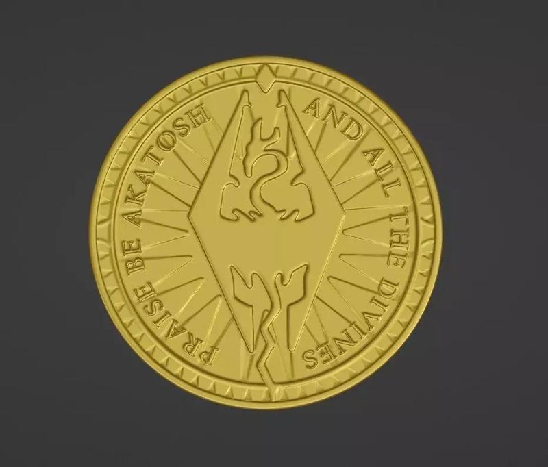 Golden septim Coin
