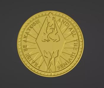 Golden septim Coin