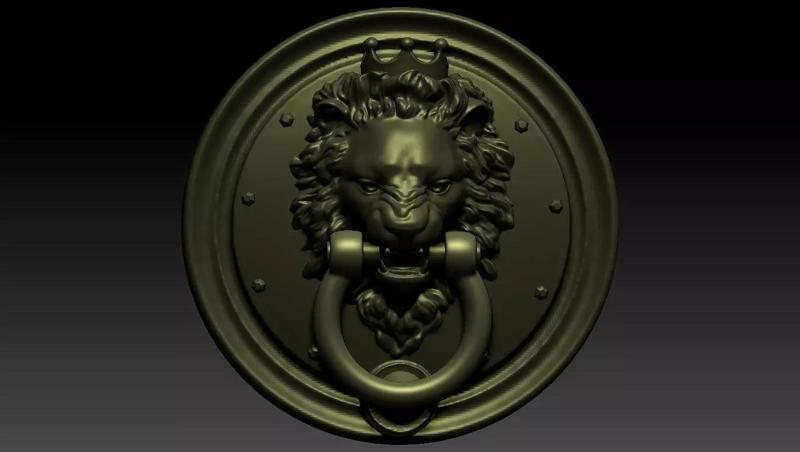 Lion Head Door Knocker