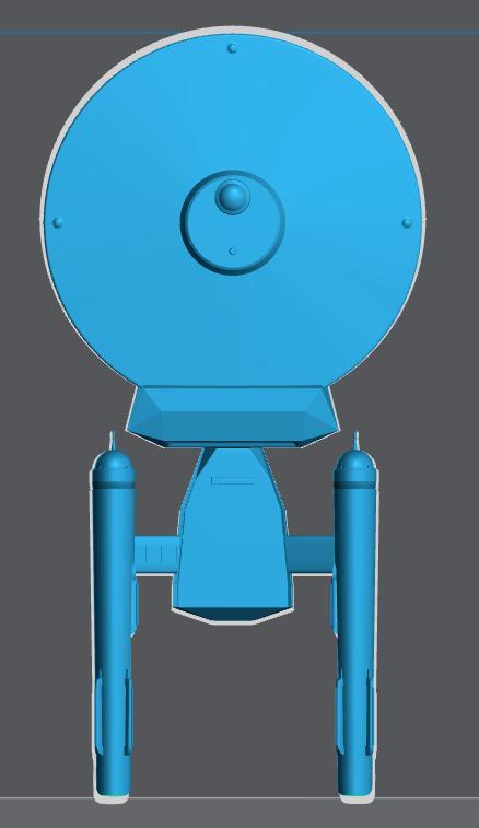 FASA Federation Baton Rouge Class Cruiser -  longer early TOS nacelles