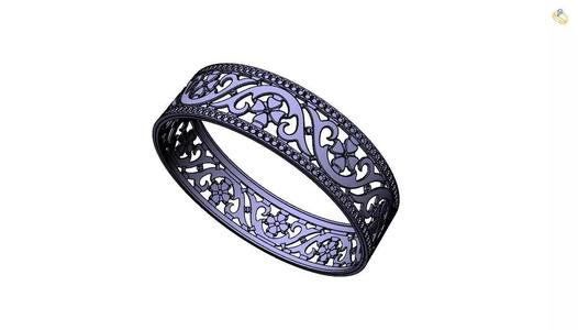 Bangle-1 filigree ring