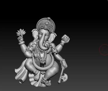 Ganesh Elephant VR AR  low-poly 3d model
