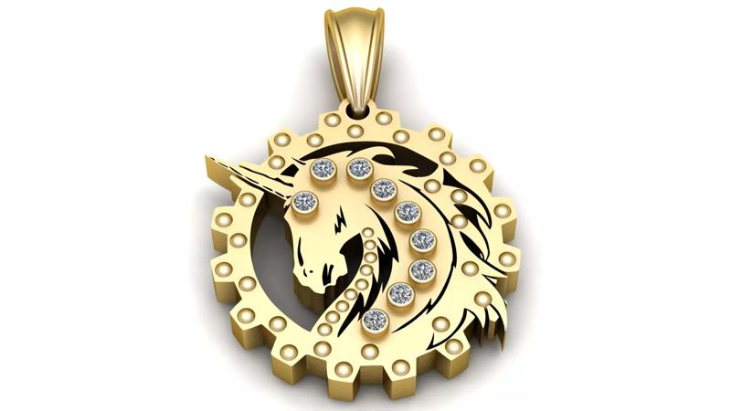 HORSE ANIMAL PENDANT 3D PRINTABLE MODEL