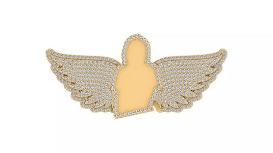 Guardian Angel Wing Custom Pendant