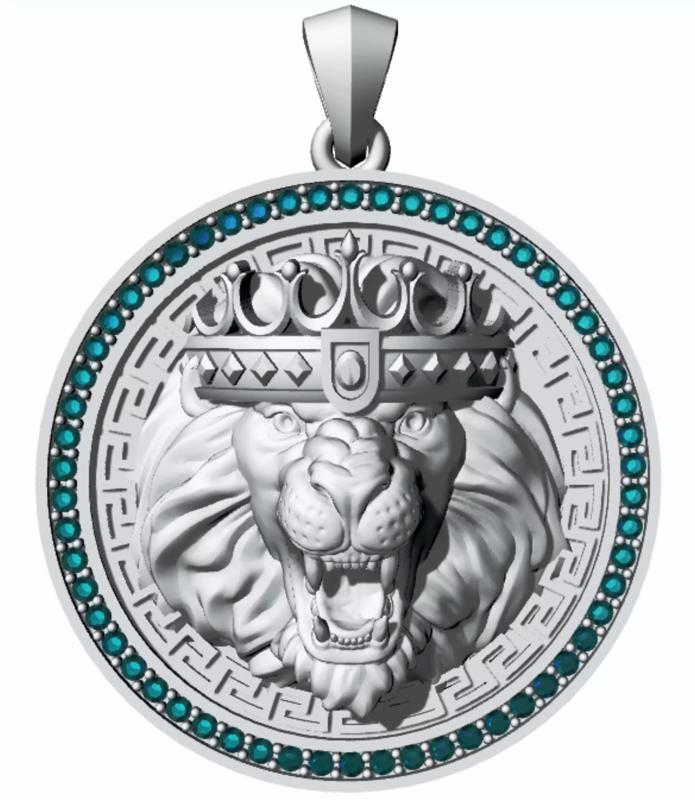 Lion of Judah pendant Leao de Juda pingente 3D Print Model