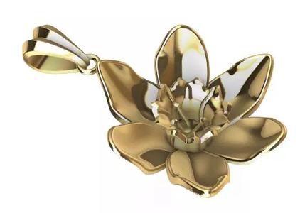 March Jonquil Flower of the Month charm Pendant