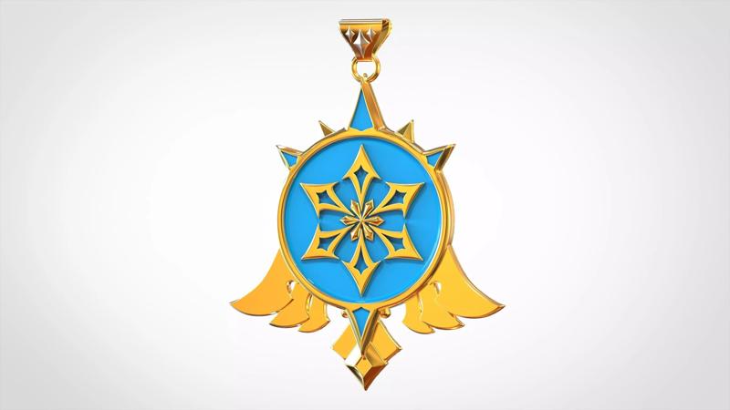 Mondstadt Vision Cryo Pendant