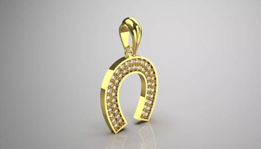 horseshoe jewelry pendant jp0258