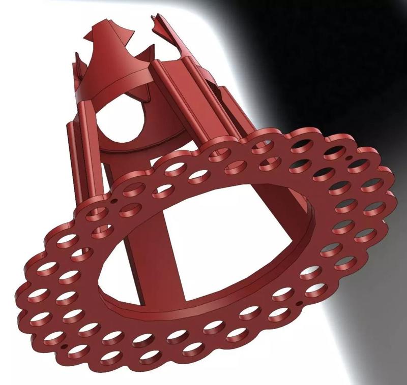 Plastic retainer for reinforcing concrete