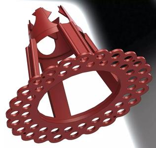 Plastic retainer for reinforcing concrete