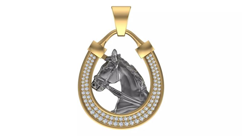 Horse Figured Unisex Pendant