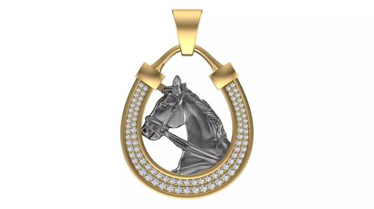 Horse Figured Unisex Pendant