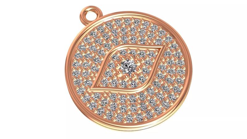 Eye Charm Pendant Necklace