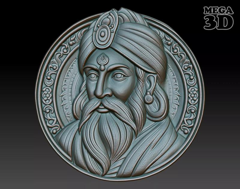 Indian Patriarch basrelief 14 240827