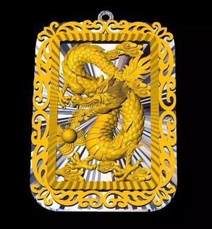 Dragon china style pendant Reliefs 23