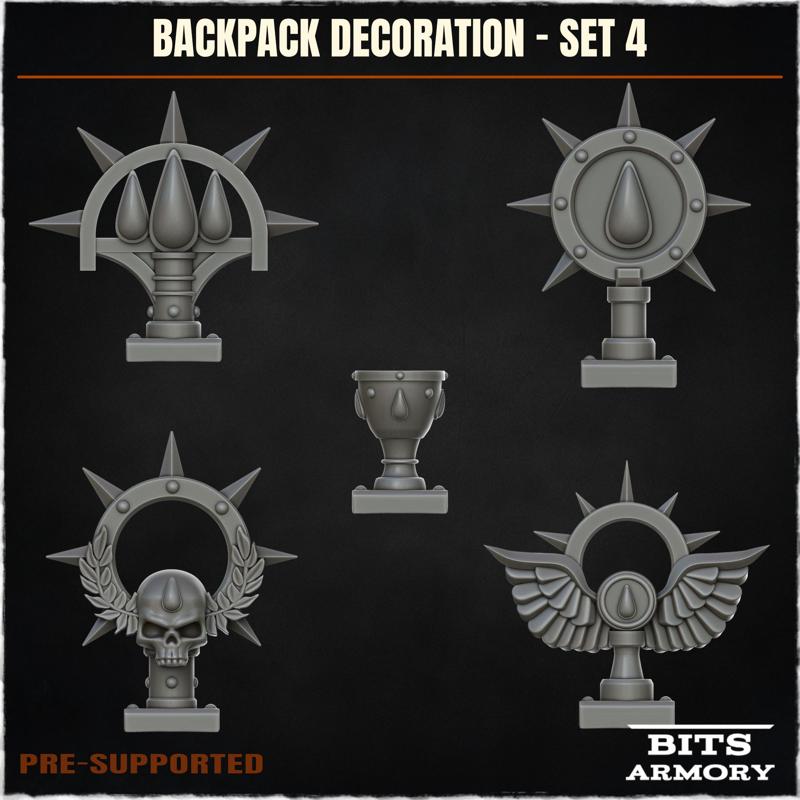 Blood Backpack Decoration - Set 4