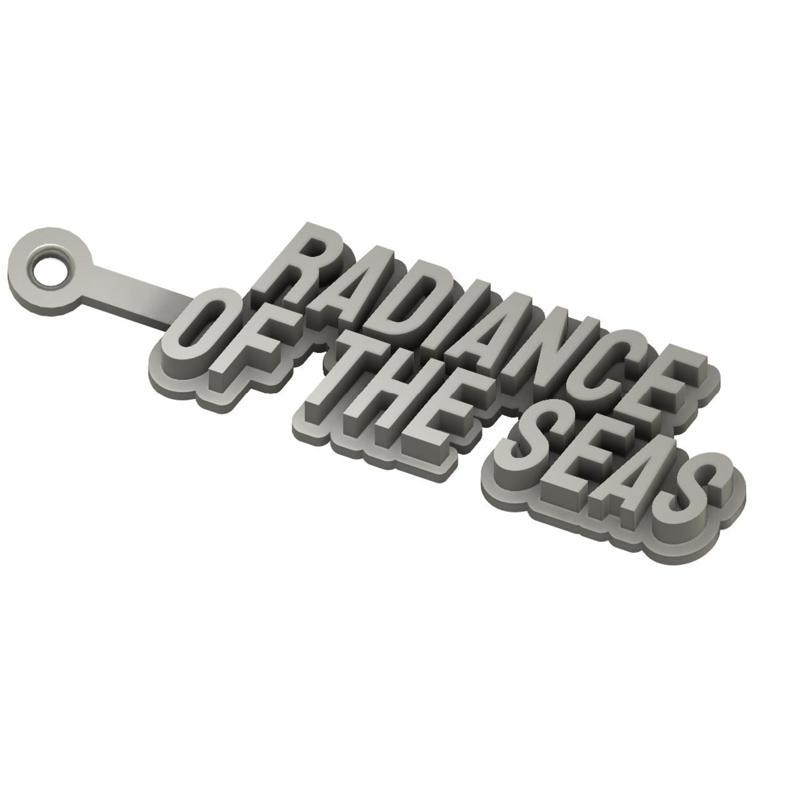 Royal Caribbean Radiance of the Seas Keychain / Keyring