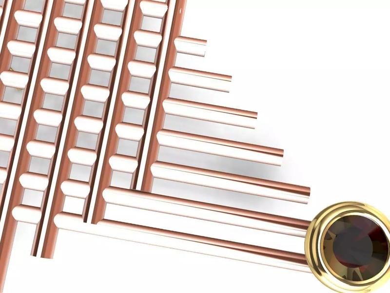 contemporary art deco earrings stl verified