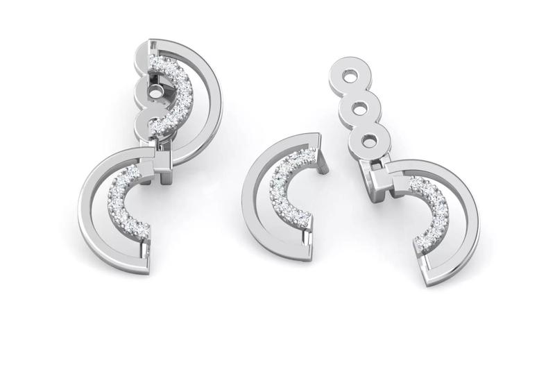 Casual Curve Ear Jacket