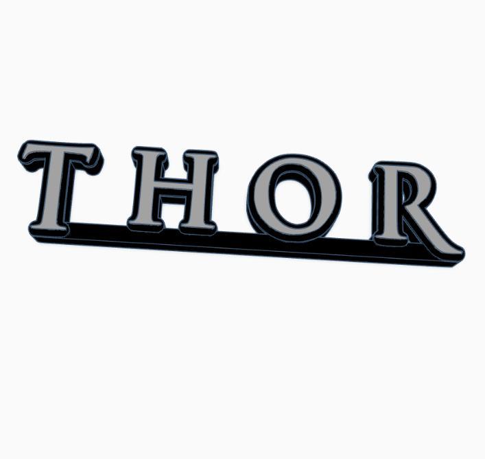 THOR Logo Display by MANIACMANCAVE3D